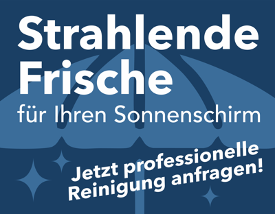 Sonnenschirm Reinigung